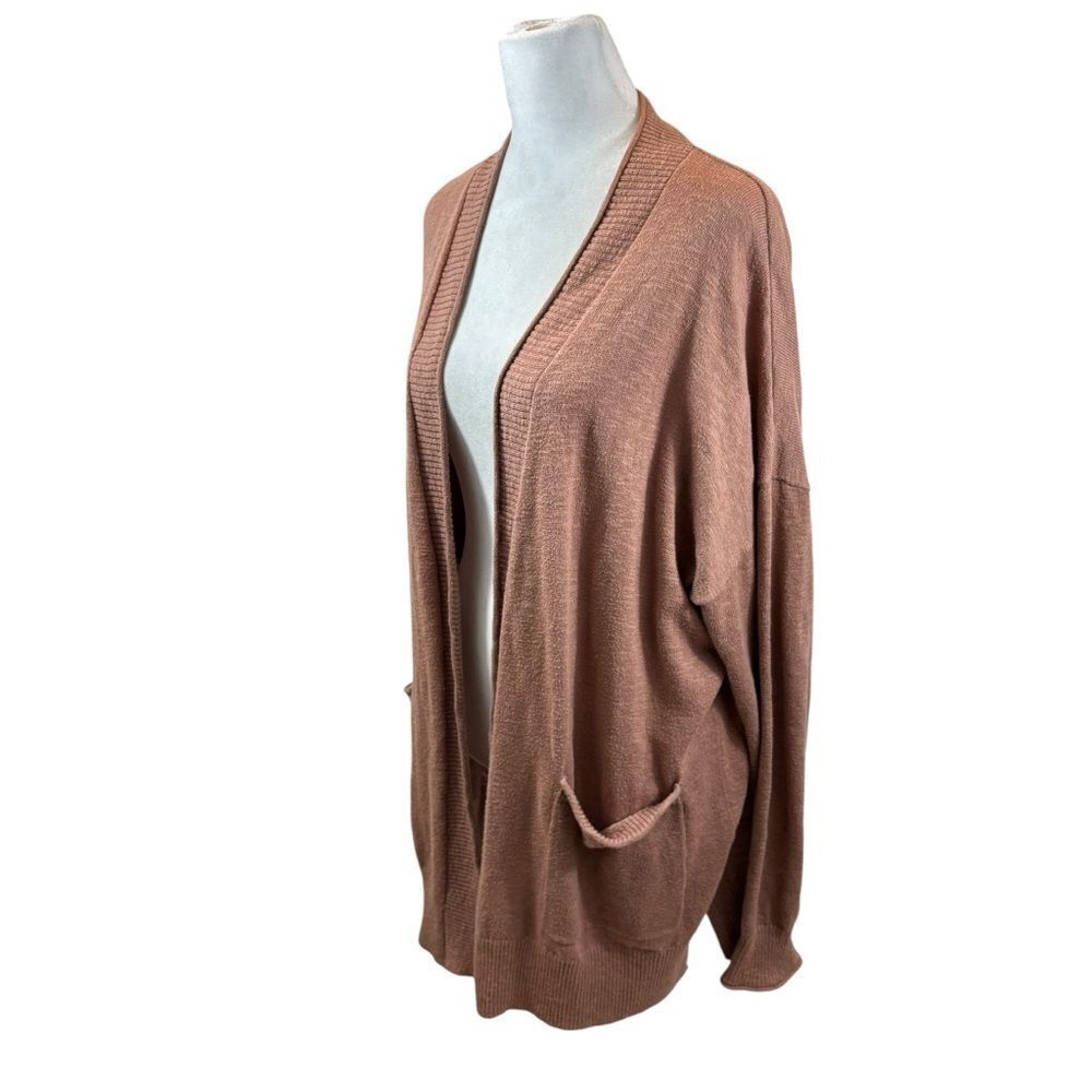 Ladies Madewell Bradley Open Front Dusty Rose Cardigan Sweater Size Medium